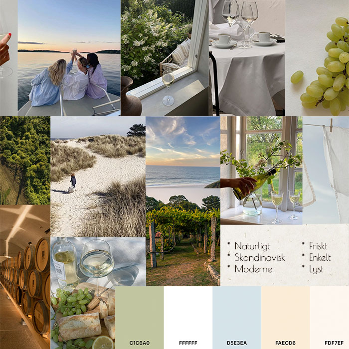 Danish winery moodboard