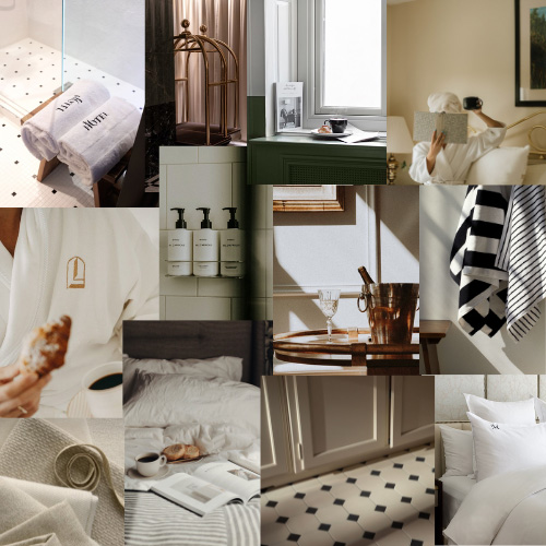 Hotel concept moodboard
